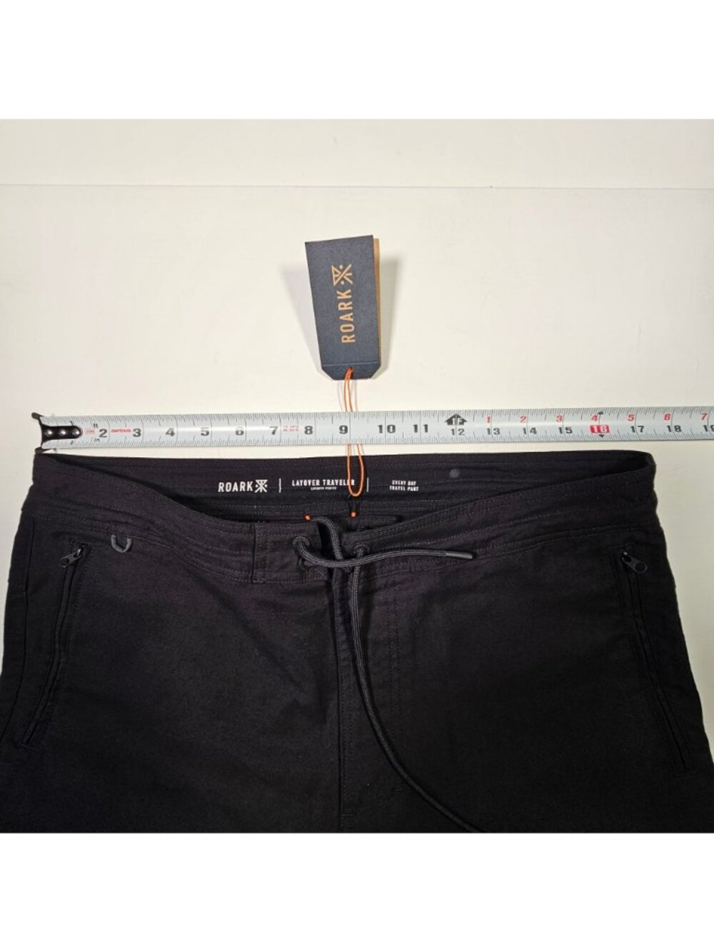 Roark NWT Layover Traveler Pants Men's Size 34x30" Drawstring Stretch Black - Picture 7 of 12